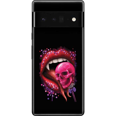 Vampire Skull Lollypop by Sarah Richter Google Pixel 6 Pro Skin